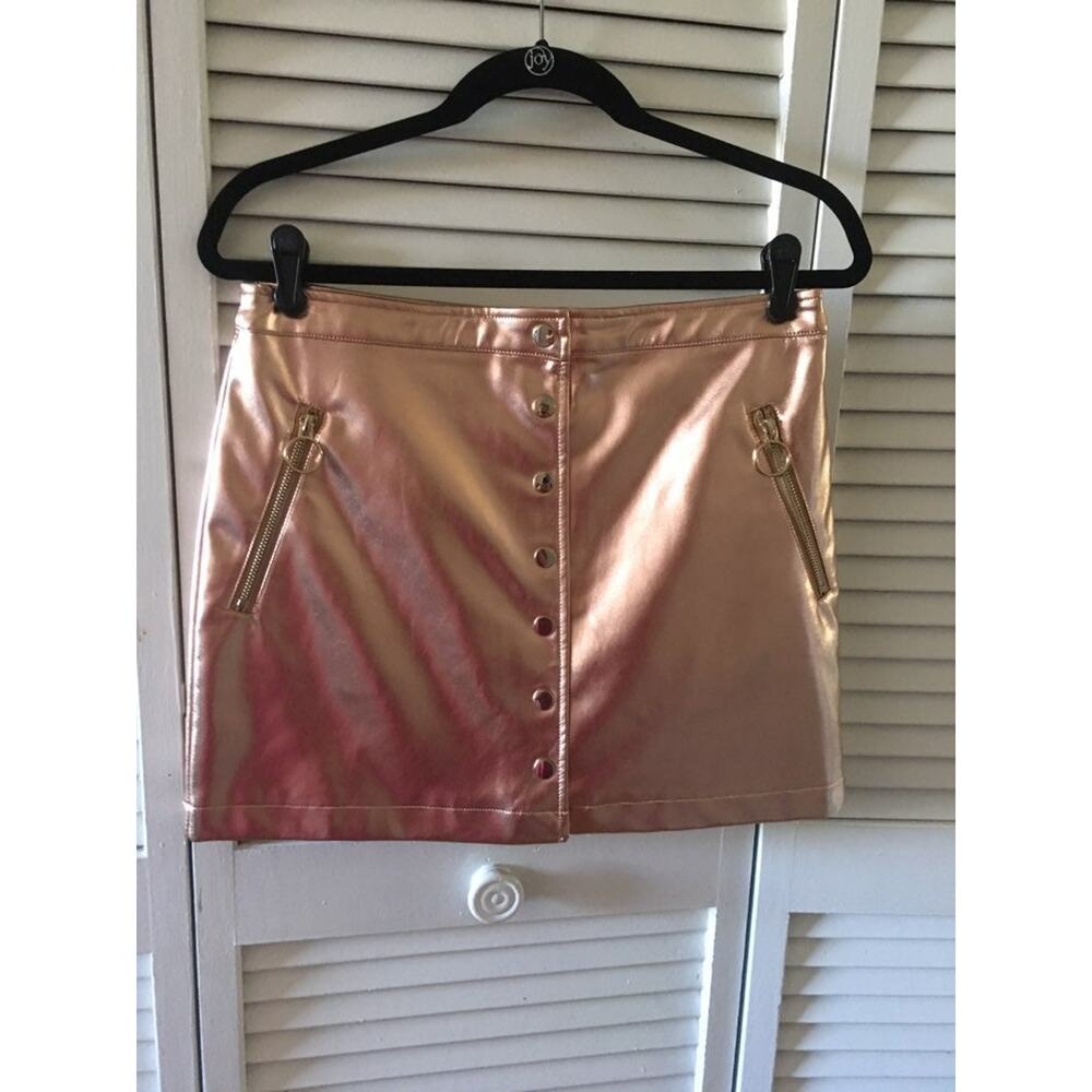 VTG Forever 21 Faux Leather Mini Skirt